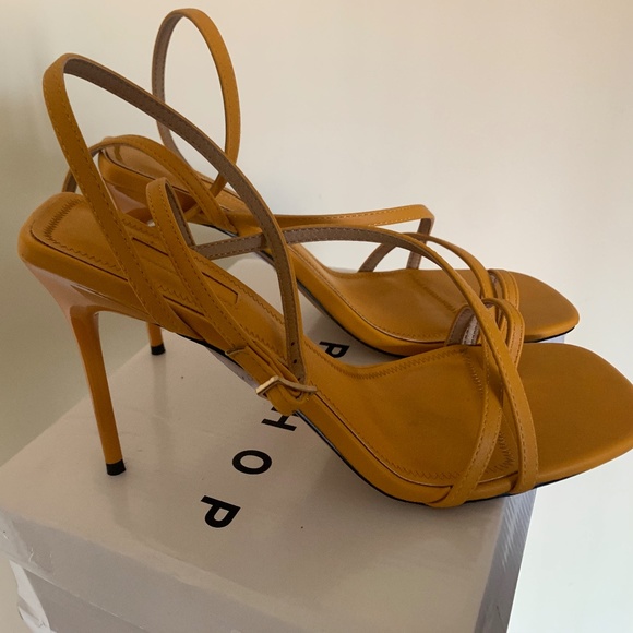 topshop orange heels